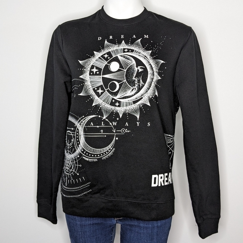 Blind Rooster black white Dream Dreamer sweatshirt S